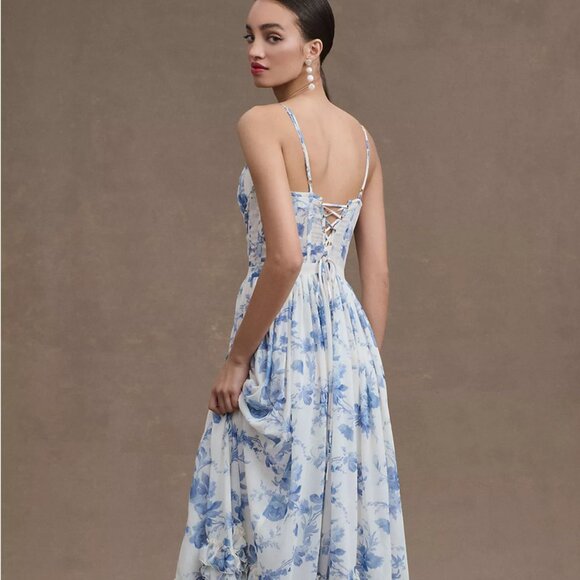 V. Chapman - The Carmen Dress in Provencal Blue Floral - Picture 2 of 9